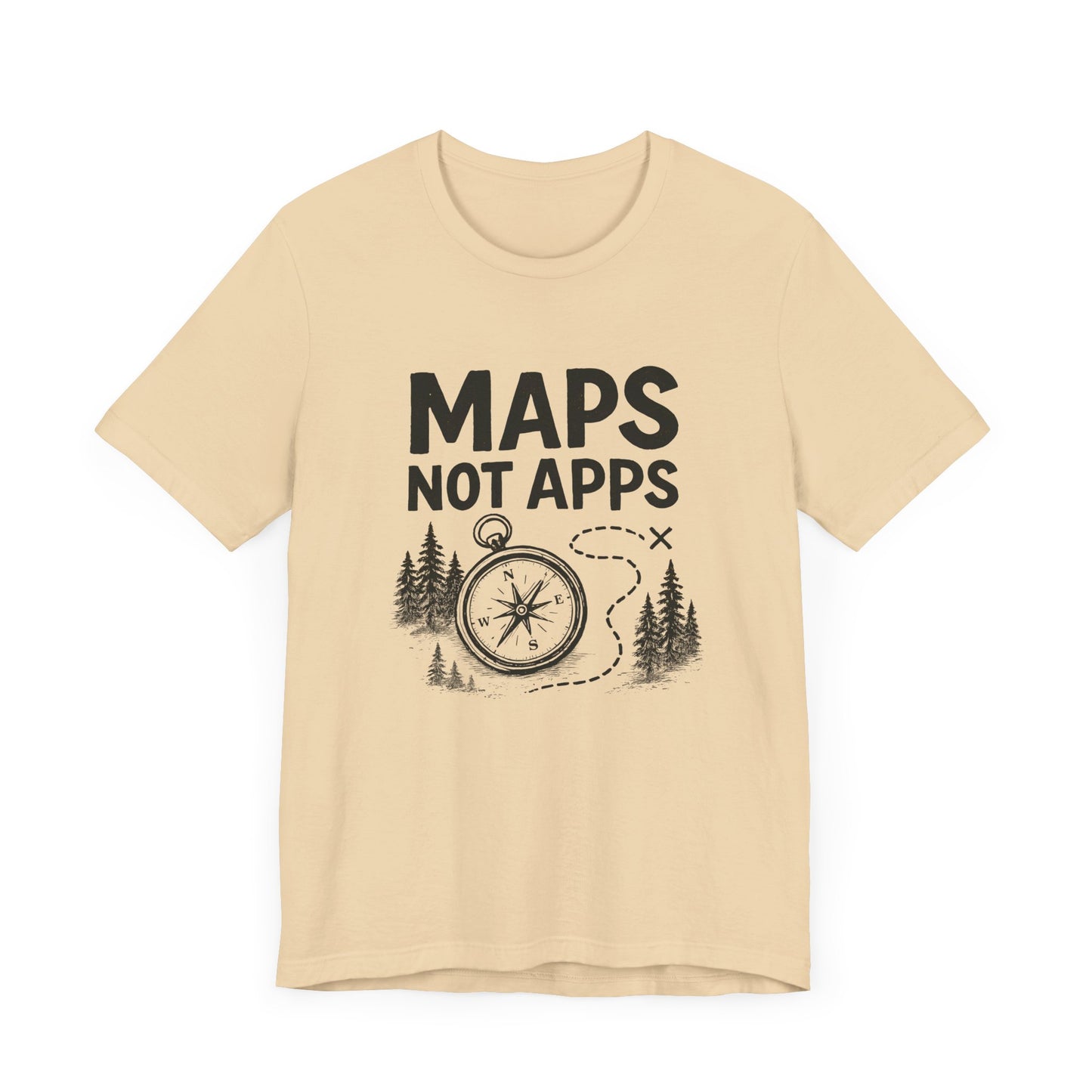 Maps not Apps Backpacking T-Shirt