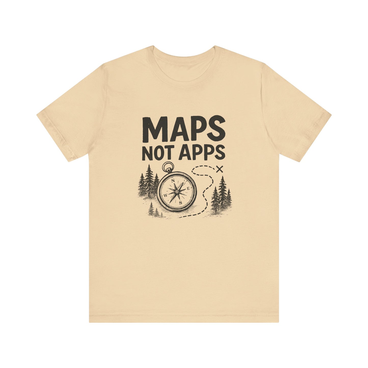 Maps not Apps Backpacking T-Shirt