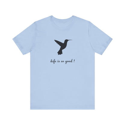 Life is Good Hummingbird Camping T-Shirt