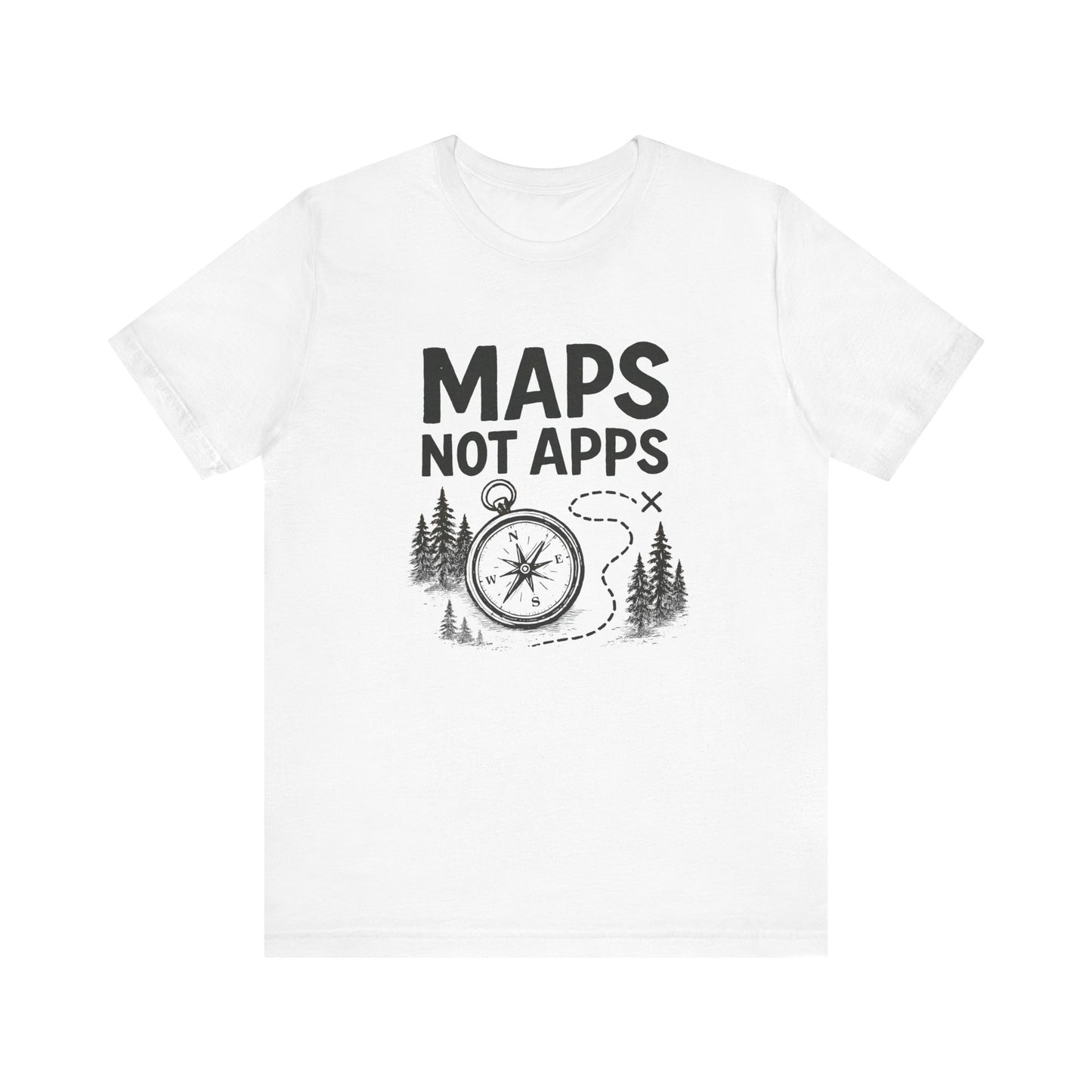 Maps not Apps Backpacking T-Shirt