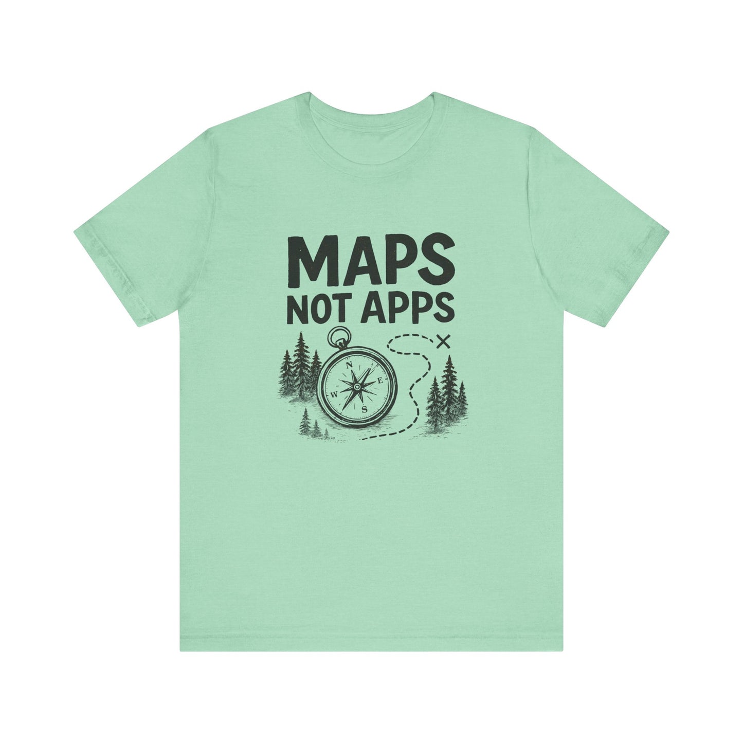 Maps not Apps Backpacking T-Shirt