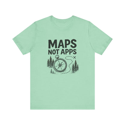 Maps not Apps Backpacking T-Shirt