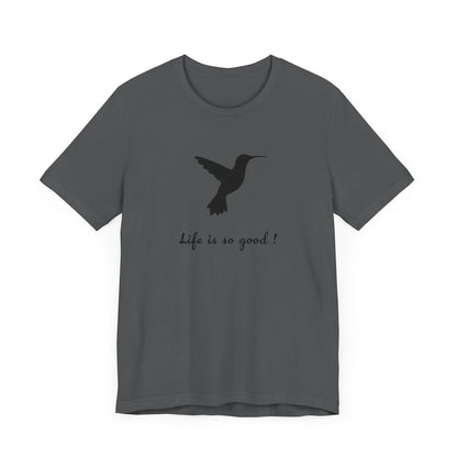 Life is Good Hummingbird Camping T-Shirt