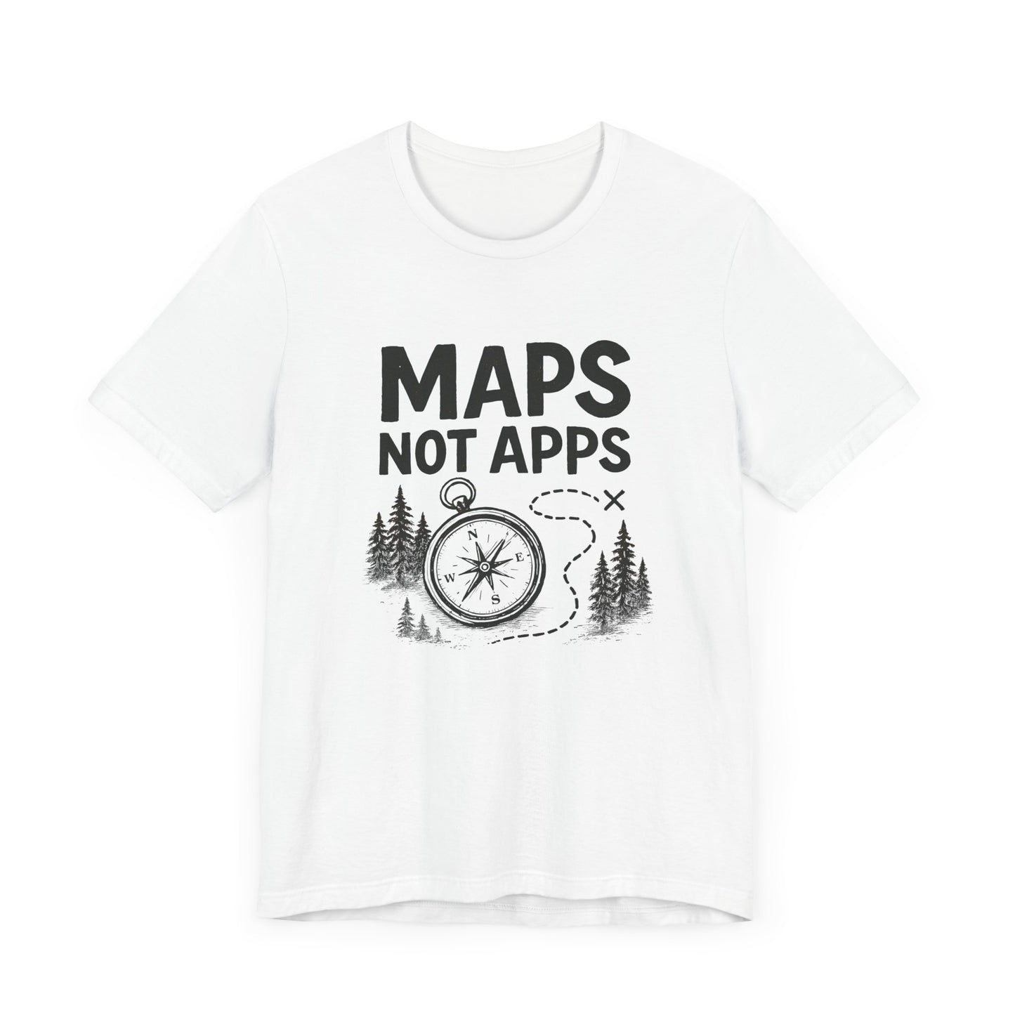 Maps not Apps Backpacking T-Shirt