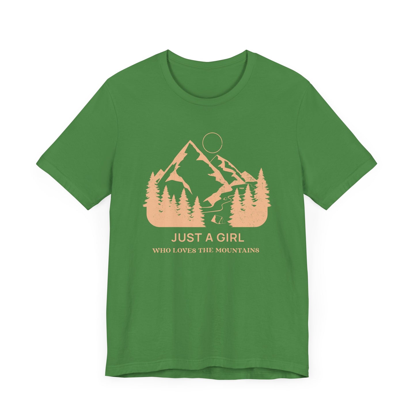 Girl Who Loves Mountains Camping T-Shirt