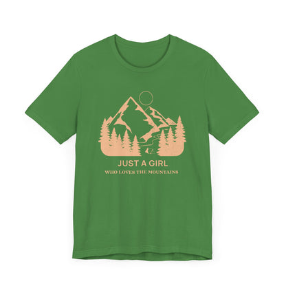Girl Who Loves Mountains Camping T-Shirt