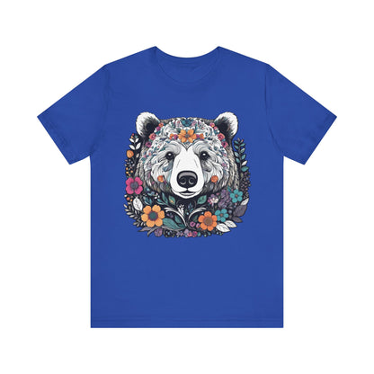 Floral Brown Bear T-Shirt