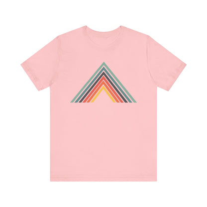 Abstract Mountain with Lines Camping T-Shirt