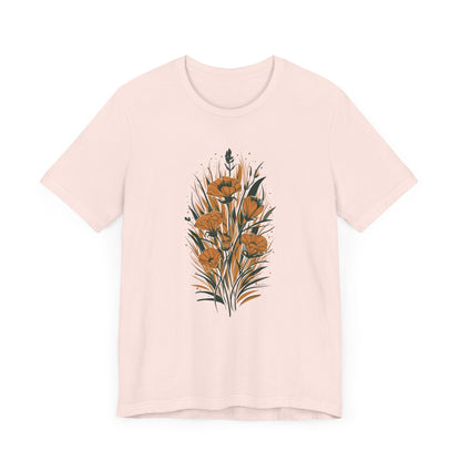 Golden Flowers Camping T-Shirt