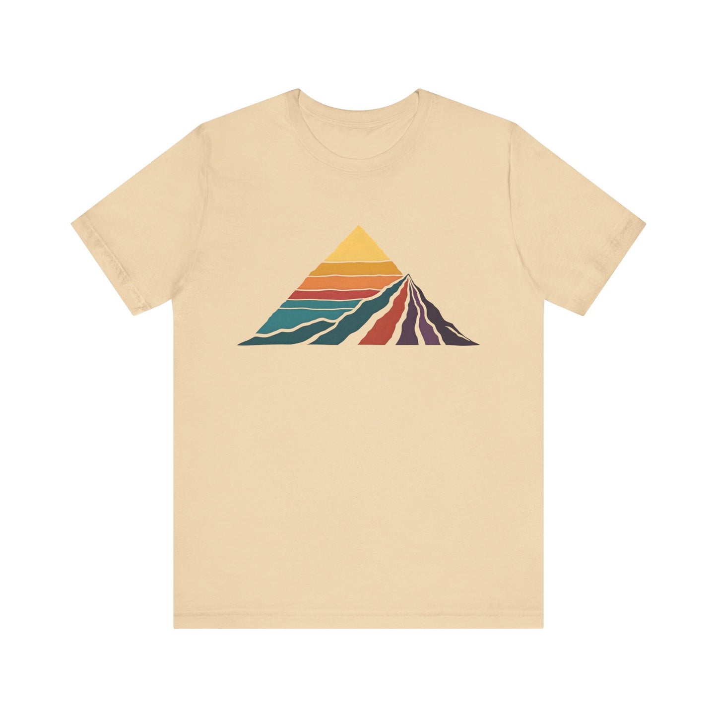 Retro Colored Mountains Trekking T-Shirt