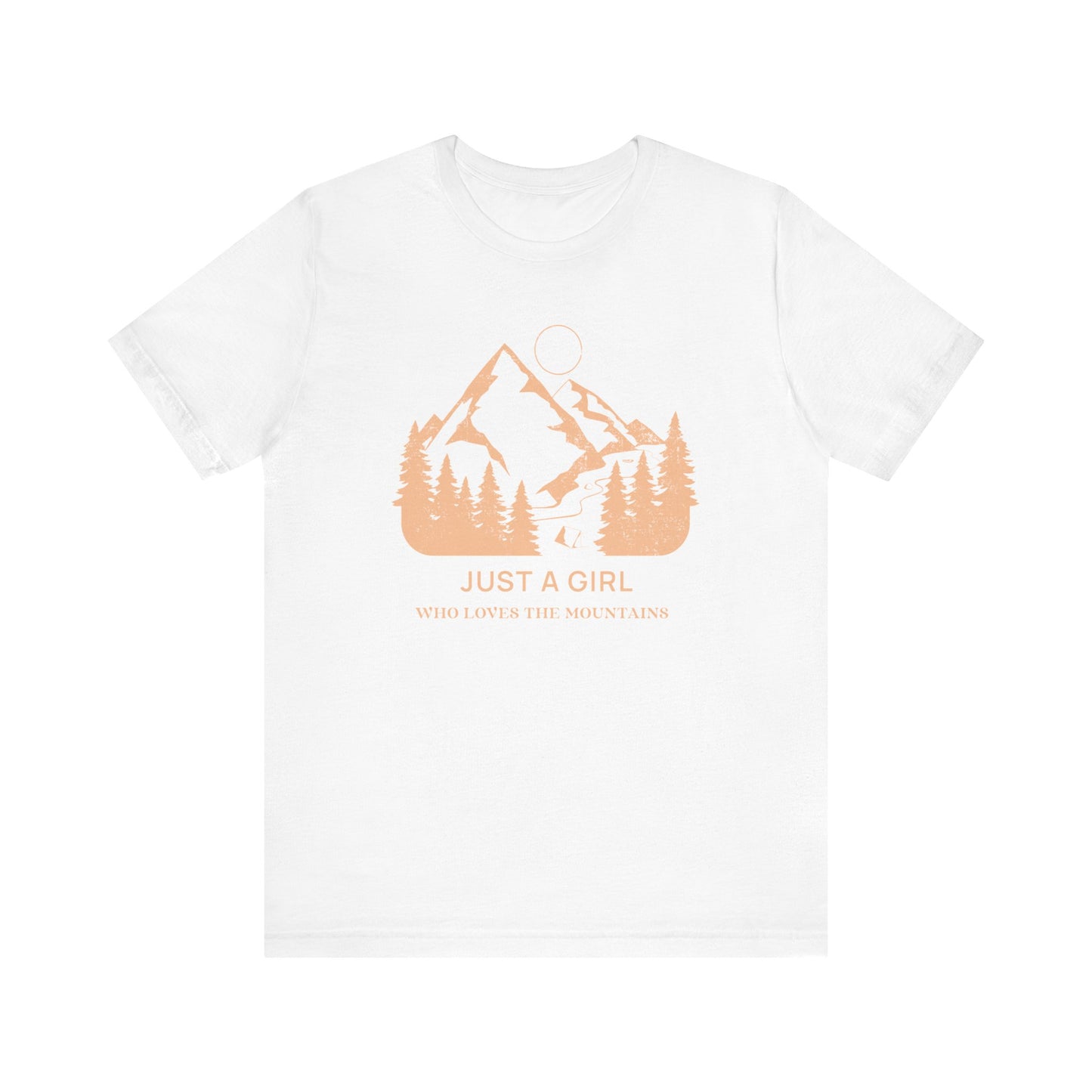 Girl Who Loves Mountains Camping T-Shirt