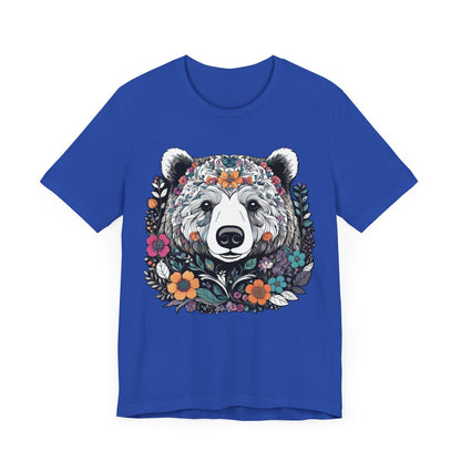 Floral Brown Bear T-Shirt