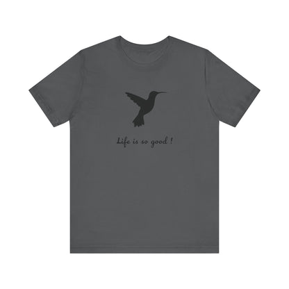 Life is Good Hummingbird Camping T-Shirt