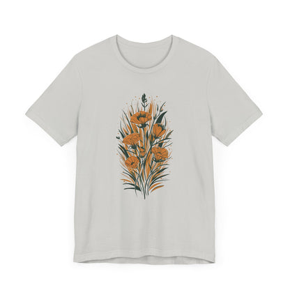 Golden Flowers Camping T-Shirt