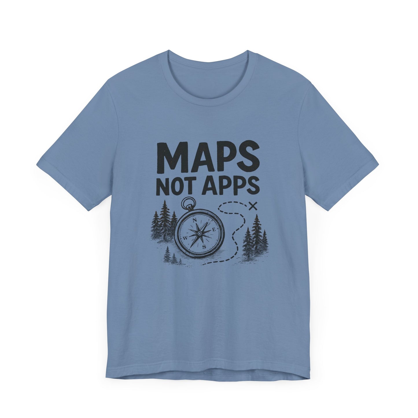 Maps not Apps Backpacking T-Shirt