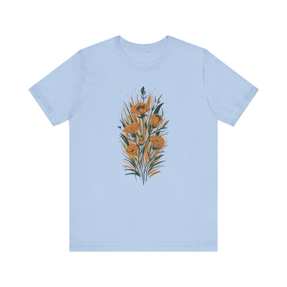 Golden Flowers Camping T-Shirt