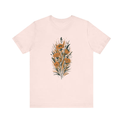 Golden Flowers Camping T-Shirt