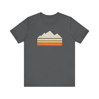 Abstract Retro Mountain Backpacking T-Shirt