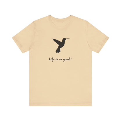 Life is Good Hummingbird Camping T-Shirt