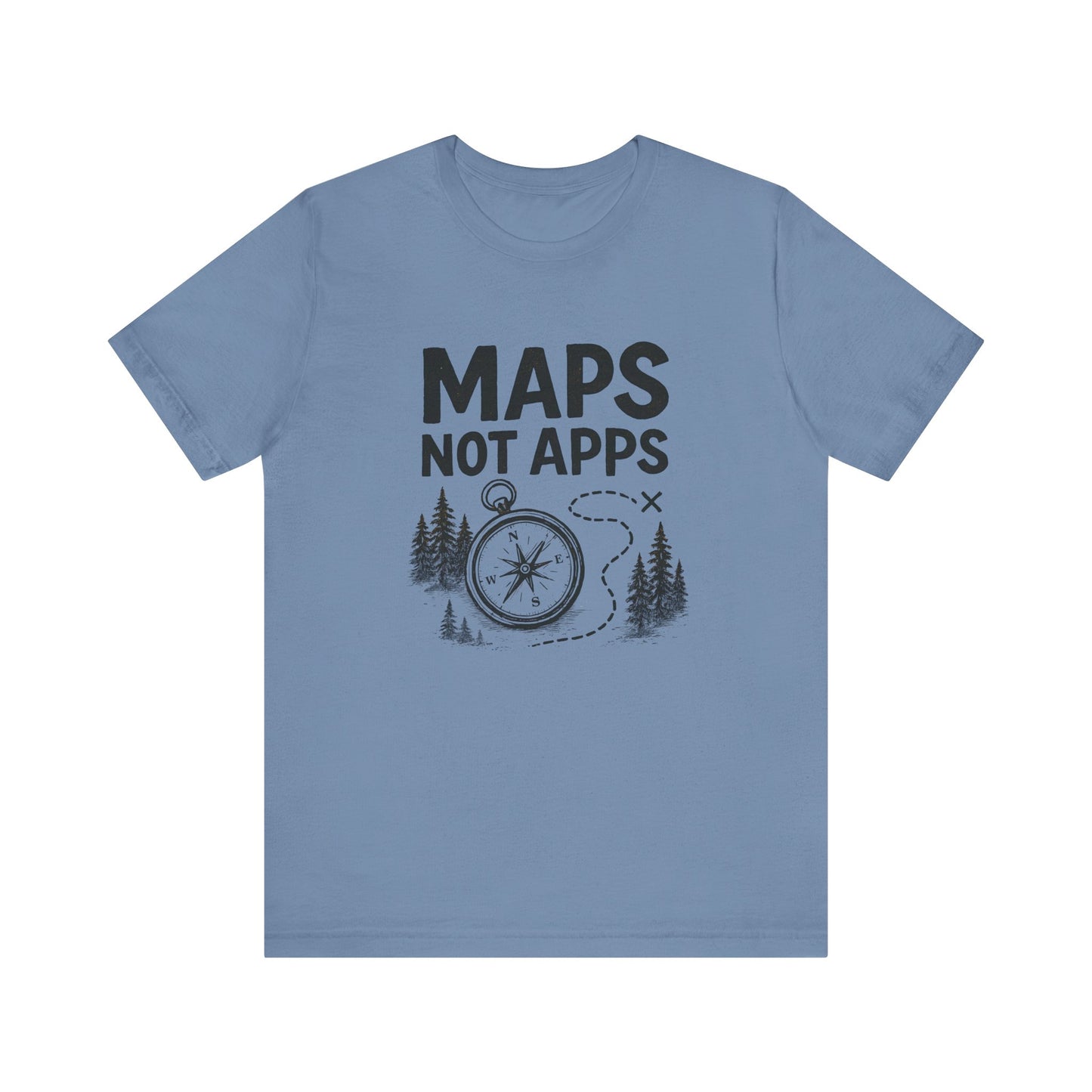Maps not Apps Backpacking T-Shirt