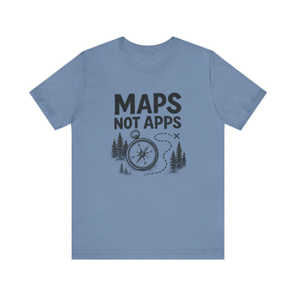 Maps not Apps Backpacking T-Shirt