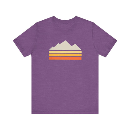 Abstract Retro Mountain Backpacking T-Shirt