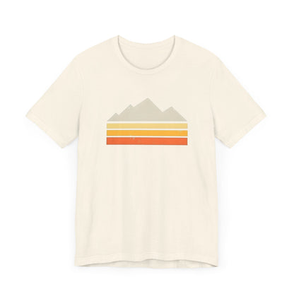 Abstract Retro Mountain Backpacking T-Shirt