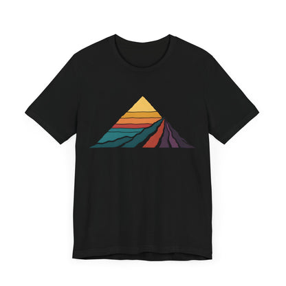 Retro Colored Mountains Trekking T-Shirt
