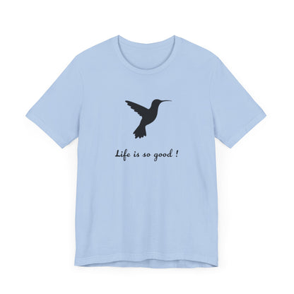 Life is Good Hummingbird Camping T-Shirt
