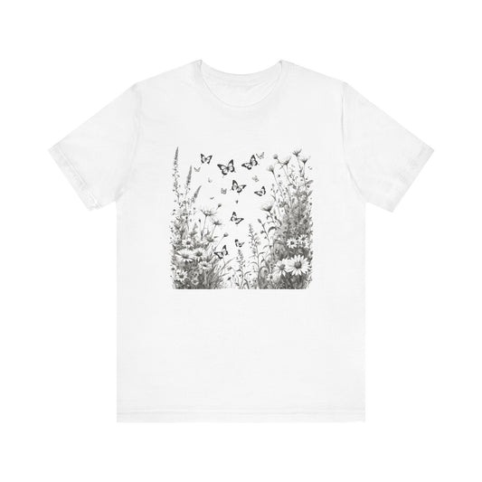 Butterfly Garden Camping T-Shirt