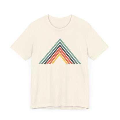 Abstract Mountain with Lines Camping T-Shirt