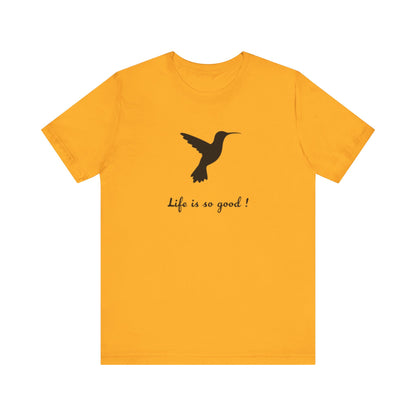 Life is Good Hummingbird Camping T-Shirt