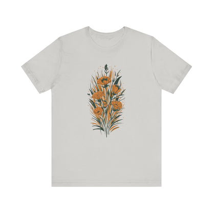 Golden Flowers Camping T-Shirt