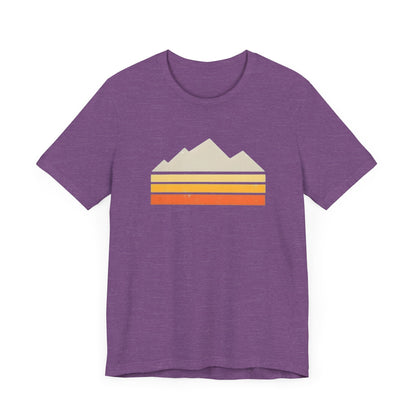 Abstract Retro Mountain Backpacking T-Shirt