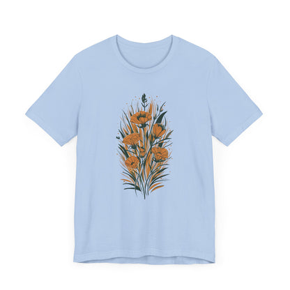 Golden Flowers Camping T-Shirt