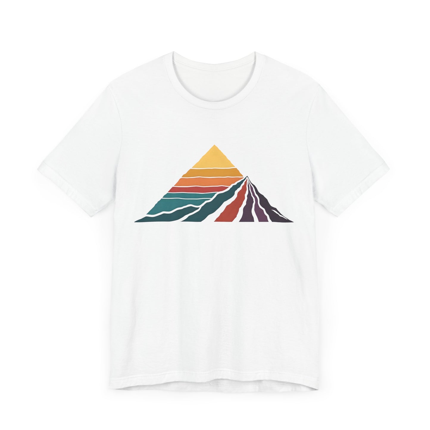 Retro Colored Mountains Trekking T-Shirt