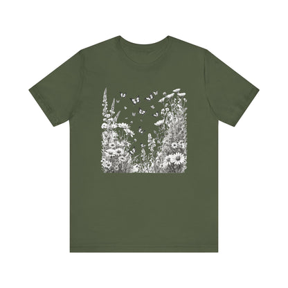 Butterfly Garden Camping T-Shirt
