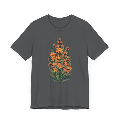 Orange Flowers Camping T-Shirt