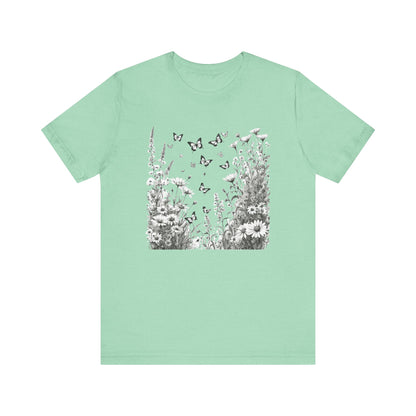 Butterfly Garden Camping T-Shirt