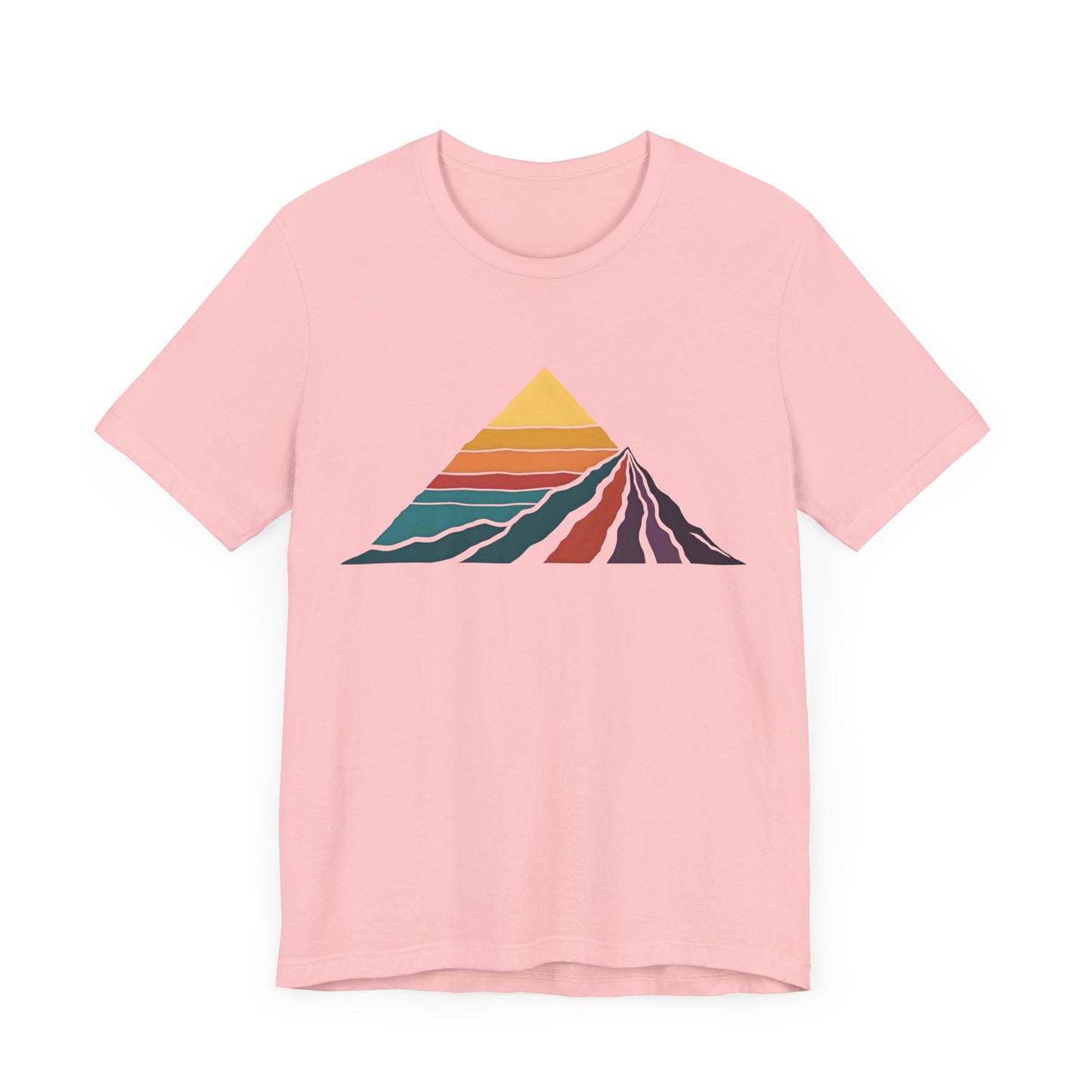 Retro Colored Mountains Trekking T-Shirt