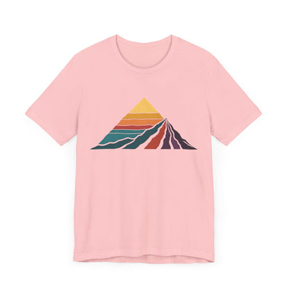 Retro Colored Mountains Trekking T-Shirt