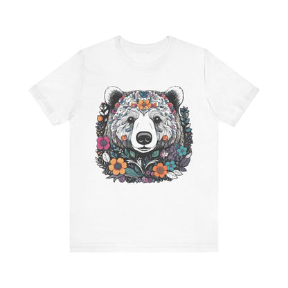 Floral Brown Bear T-Shirt