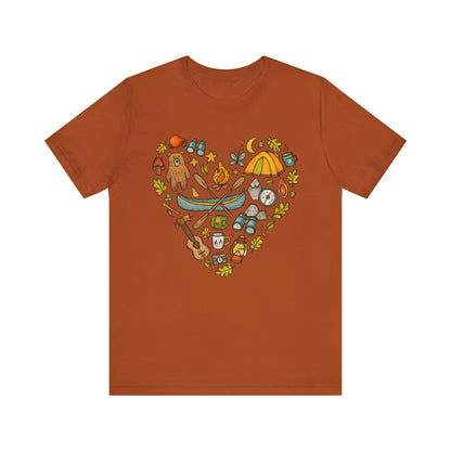 Camping Heart T-Shirt