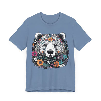 Floral Brown Bear T-Shirt