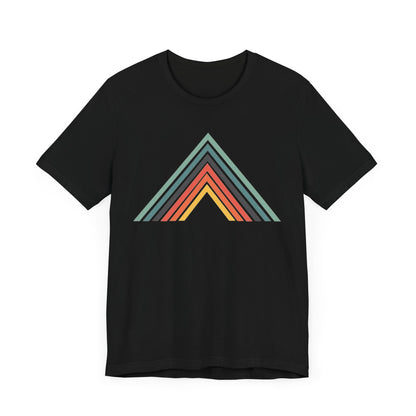 Abstract Mountain with Lines Camping T-Shirt