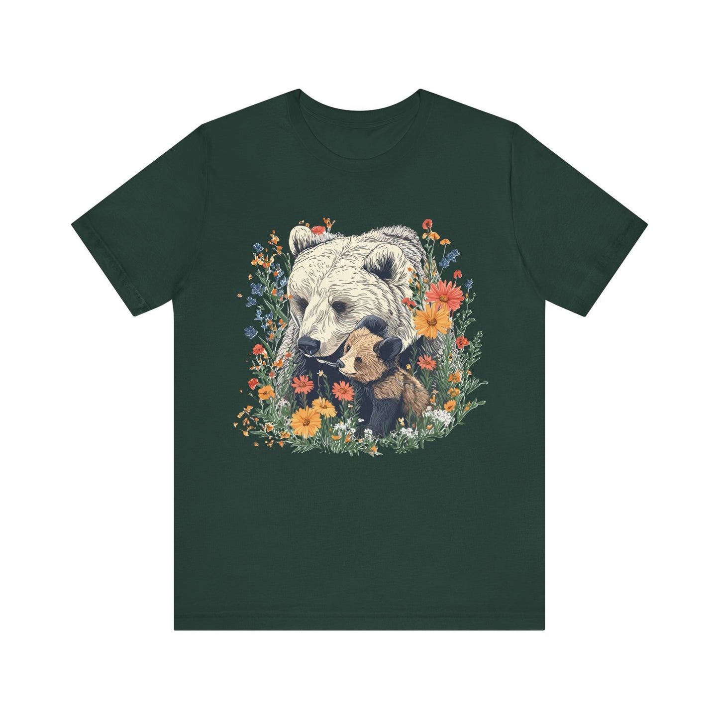 Mama bear and Cub Camping T-Shirt