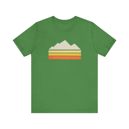 Abstract Retro Mountain Backpacking T-Shirt