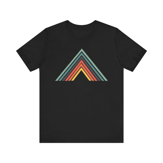Abstract Mountain with Lines Camping T-Shirt