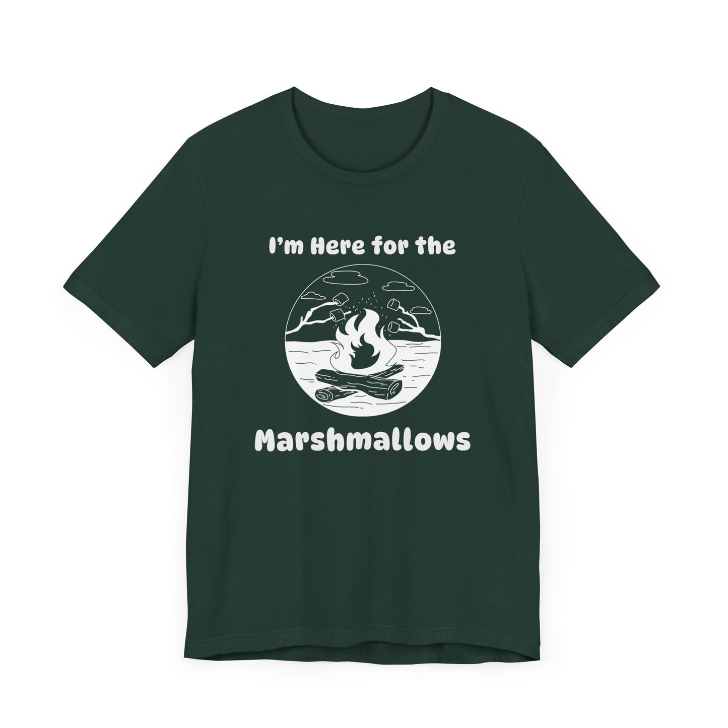 Here for the Marshmallows Camping T-Shirt