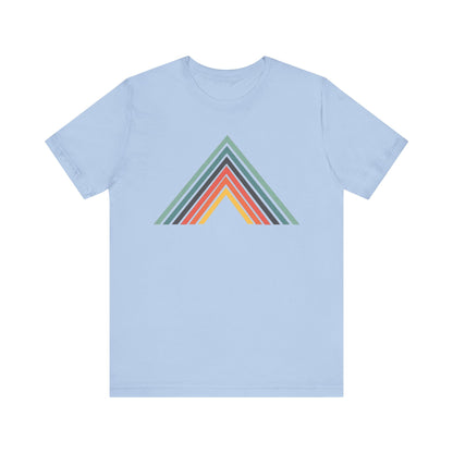 Abstract Mountain with Lines Camping T-Shirt